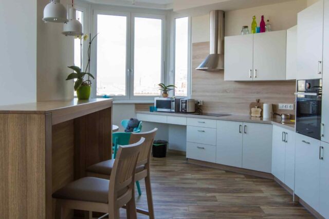 Modern kitchen in a cottage